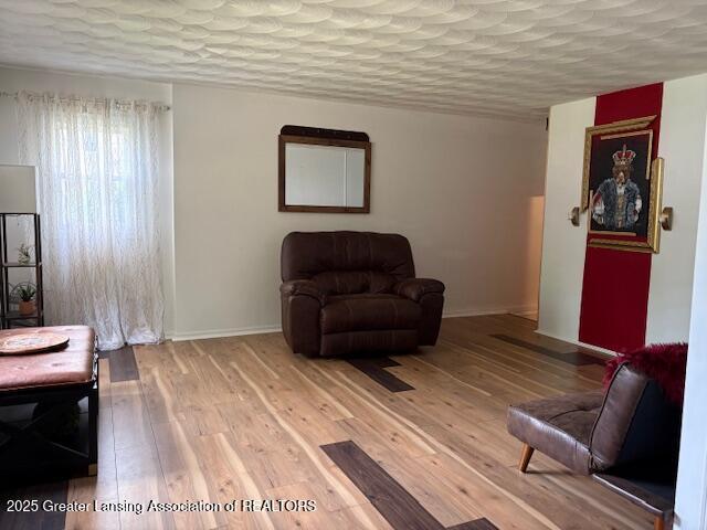 6321 Marywood Ave, Lansing, MI 48911 - sitting room with light wood-type flooring and baseboards