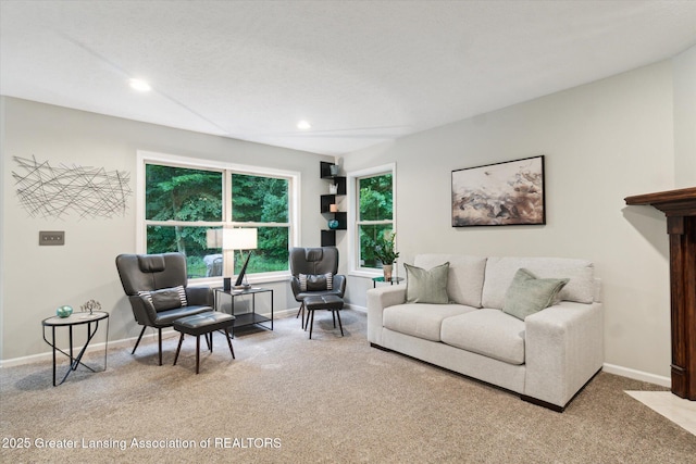 3901 W Howe Rd, Dewitt, MI 48820 - carpeted living room with recessed lighting
