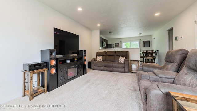 1118 River Oaks Dr, Dewitt, MI 48820 - living room with carpet and recessed lighting
