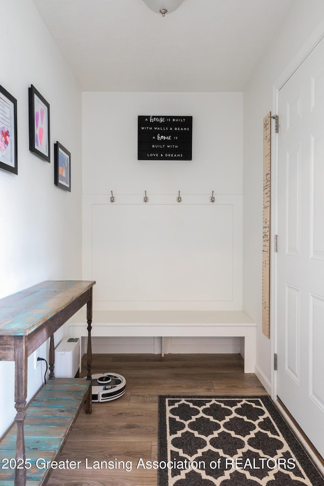 1118 River Oaks Dr, Dewitt, MI 48820 - mudroom with wood finished floors