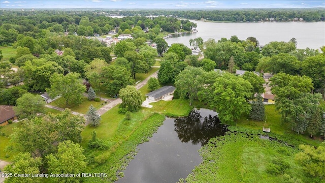 17 Charles E Pl, Battle Creek, MI 49015 - aerial view of property and surrounding area with a nearby body of water