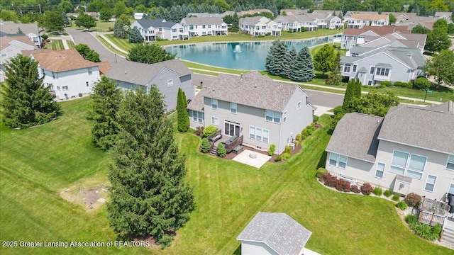 10889 Pointe W Blvd, Grand Ledge, MI 48837 - aerial view of residential area with a large body of water