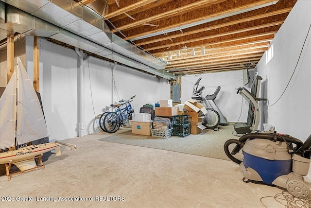 10889 Pointe W Blvd, Grand Ledge, MI 48837 - unfinished below grade area featuring electric panel