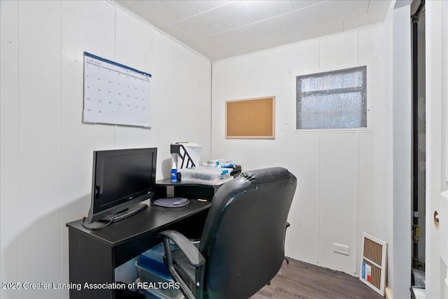 2243 Hubbard Rd, Charlotte, MI 48813 - office space featuring wood finished floors