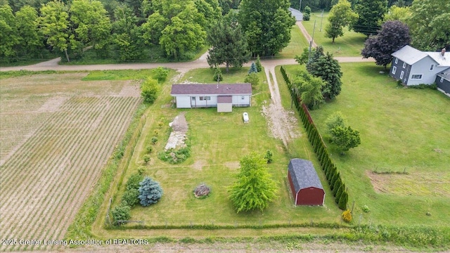 2243 Hubbard Rd, Charlotte, MI 48813 - aerial view of sparsely populated area with farmland