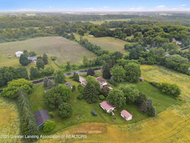 888 S Waverly Rd, Eaton Rapids, MI 48827 - aerial view of property and surrounding area featuring rural landscape