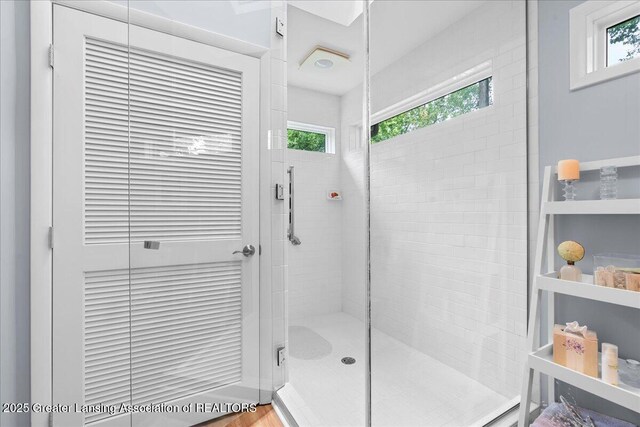1122 Farwood Dr, East Lansing, MI 48823 - bathroom featuring tiled shower