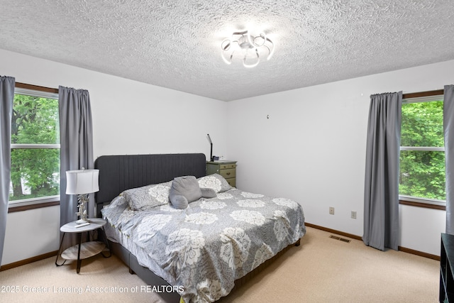 2440 Sower Blvd, Okemos, MI 48864 - carpeted bedroom with a textured ceiling