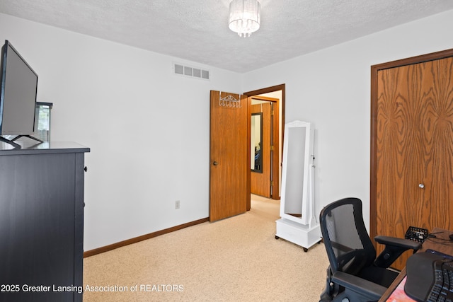 2440 Sower Blvd, Okemos, MI 48864 - home office with carpet and a textured ceiling