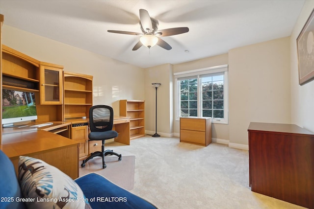 6378 E Island Lake Dr, East Lansing, MI 48823 - office space with light colored carpet and a ceiling fan