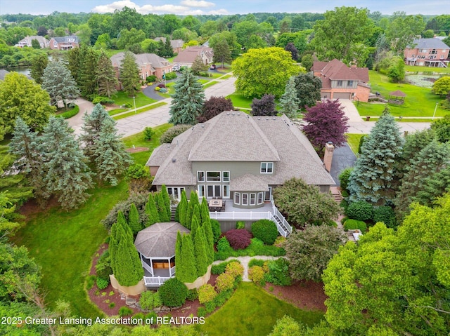 6378 E Island Lake Dr, East Lansing, MI 48823 - aerial view of residential area