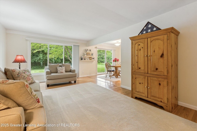 2130 Belding Ct, Okemos, MI 48864 - living room with wood finished floors