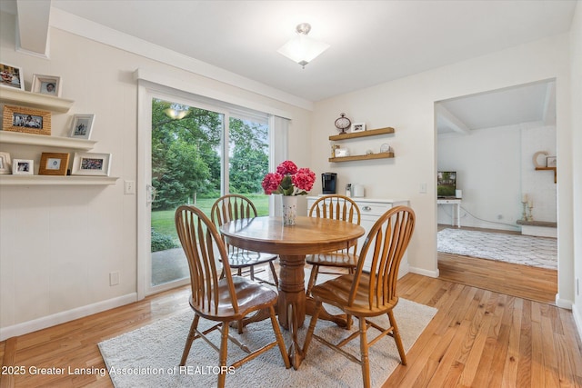 2130 Belding Ct, Okemos, MI 48864 - dining room featuring light wood finished floors and baseboards