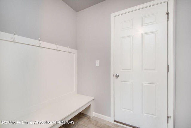 2905 Moccasin Dr, Dewitt, MI 48820 - mudroom featuring baseboards and light wood-type flooring
