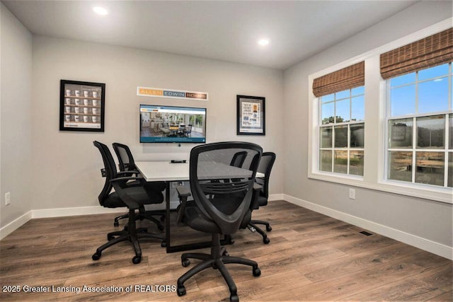 2905 Moccasin Dr, Dewitt, MI 48820 - office space with wood finished floors and recessed lighting