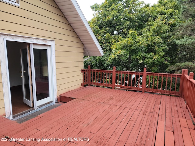 1201 Climax St, Lansing, MI 48912 - view of wooden deck