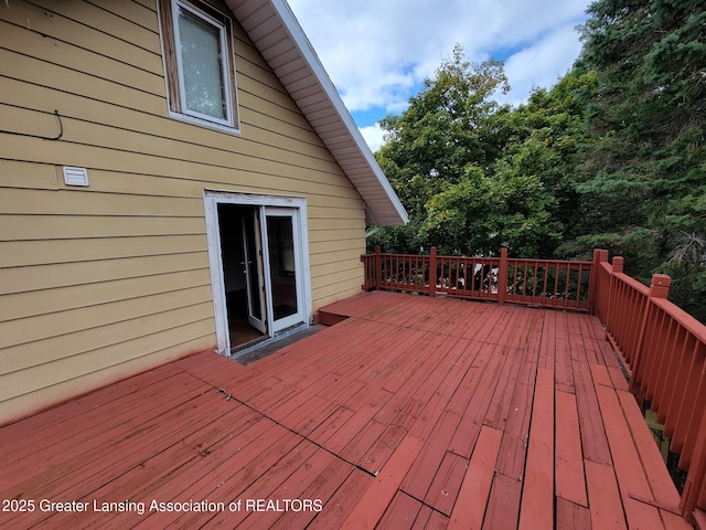 1201 Climax St, Lansing, MI 48912 - view of wooden deck