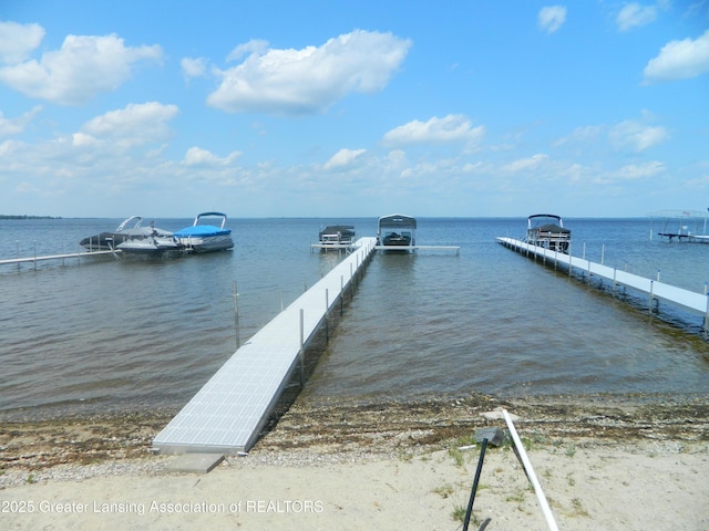 202 Broadway Rd, Houghton Lake, MI 48629 - dock area featuring a water view