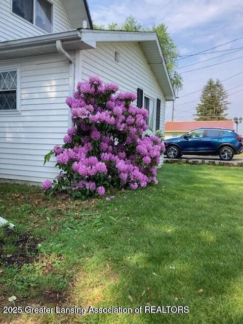 4701 W Channel Dr, Stanton, MI 48888 - view of side of property featuring a yard