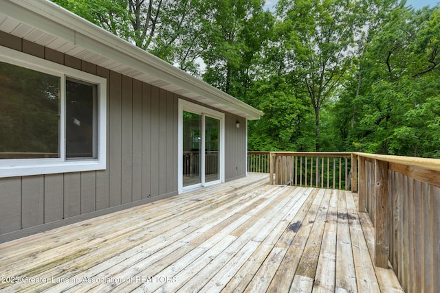9481 S Clinton Trl, Eaton Rapids, MI 48827 - view of wooden terrace