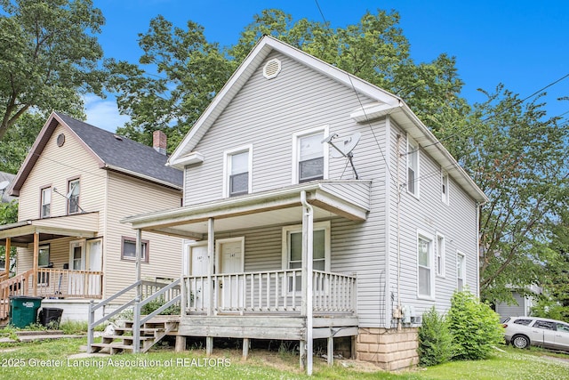147 Isbell St, Lansing, MI 48910 - view of front of property with covered porch