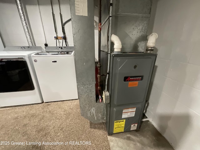 4175 Marshall Rd, Charlotte, MI 48813 - utilities with washer and clothes dryer