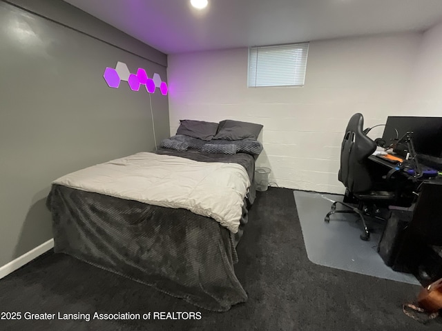 4175 Marshall Rd, Charlotte, MI 48813 - carpeted bedroom with a desk