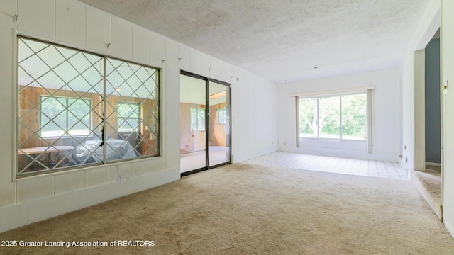 62 W Sherwood Rd, Okemos, MI 48864 - empty room with carpet and a textured ceiling