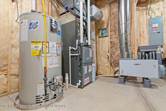 11167 Windswept Dr, Grand Ledge, MI 48837 - utilities with water heater and heating unit