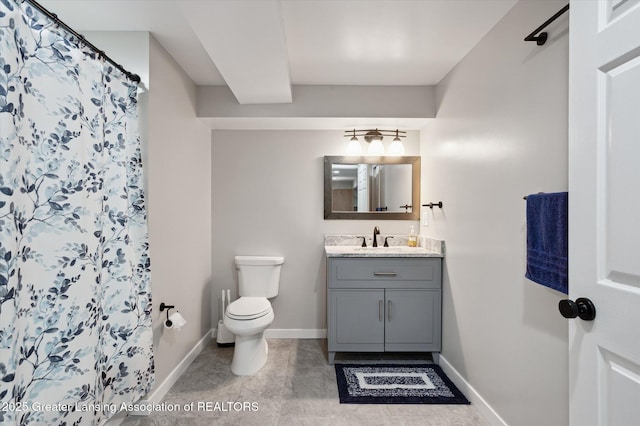 2605 College Rd, Holt, MI 48842 - full bathroom featuring vanity and curtained shower