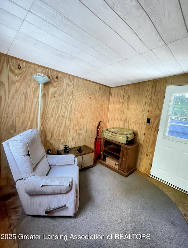 103 Norway Rd, Roscommon, MI 48653 - sitting room with wood walls