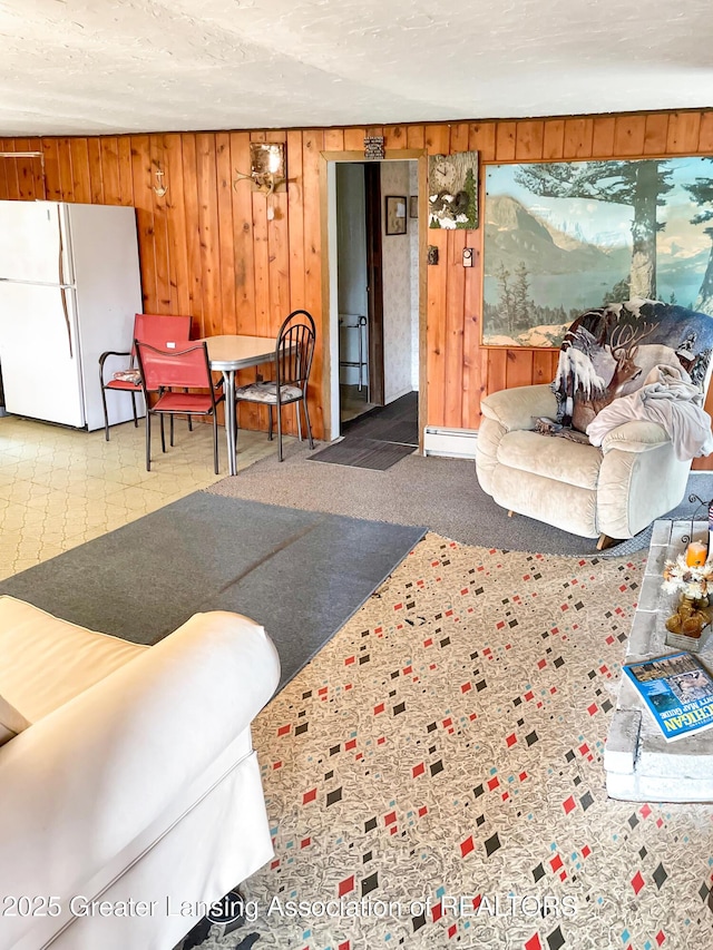 103 Norway Rd, Roscommon, MI 48653 - living room featuring wood walls