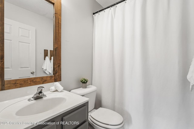 774 Tims View St, Potterville, MI 48876 - bathroom with vanity and a shower with shower curtain