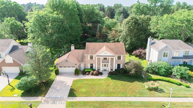 3888 Breckinridge Dr, Okemos, MI 48864 - aerial view of property and surrounding area