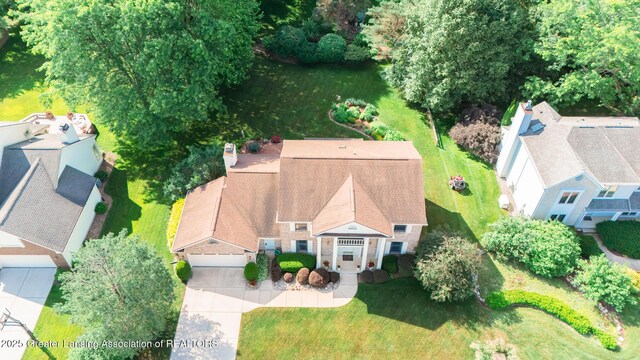 3888 Breckinridge Dr, Okemos, MI 48864 - aerial view of property and surrounding area