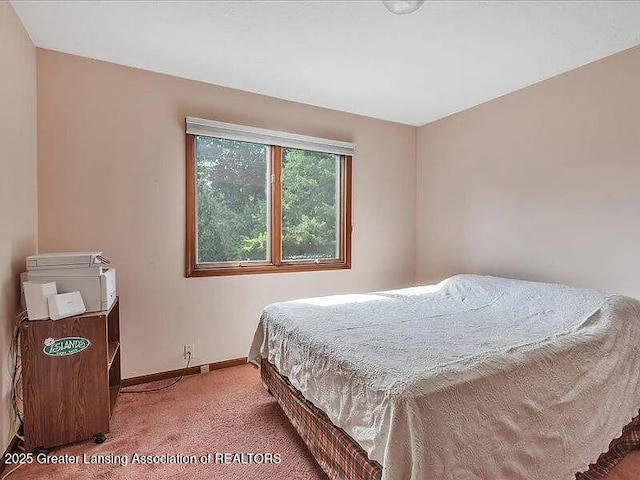 3619 W Arbutus Dr, Okemos, MI 48864 - bedroom with light colored carpet and baseboards