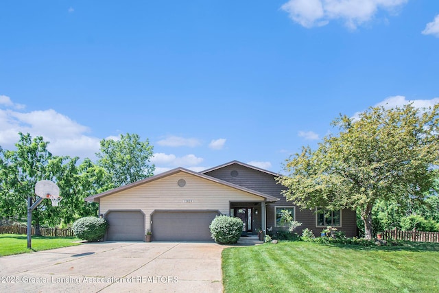 12829 Silver Ridge Dr, Grand Ledge, MI 48837 - ranch-style home featuring an attached garage and driveway