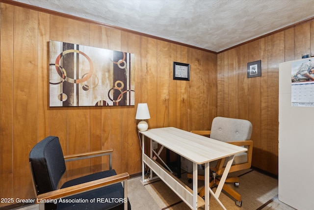 1117-1119 Blake Ave, Lansing, MI 48912 - office with wooden walls and ornamental molding