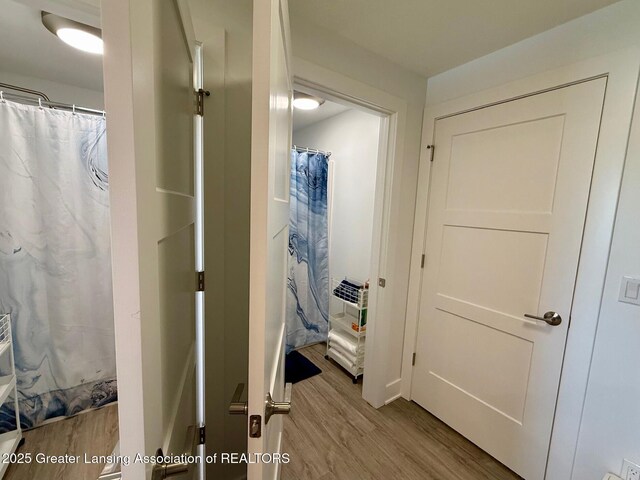 10993 Lakeside Dr, Perrinton, MI 48871 - corridor with wood finished floors