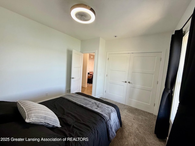 10993 Lakeside Dr, Perrinton, MI 48871 - carpeted bedroom with a closet