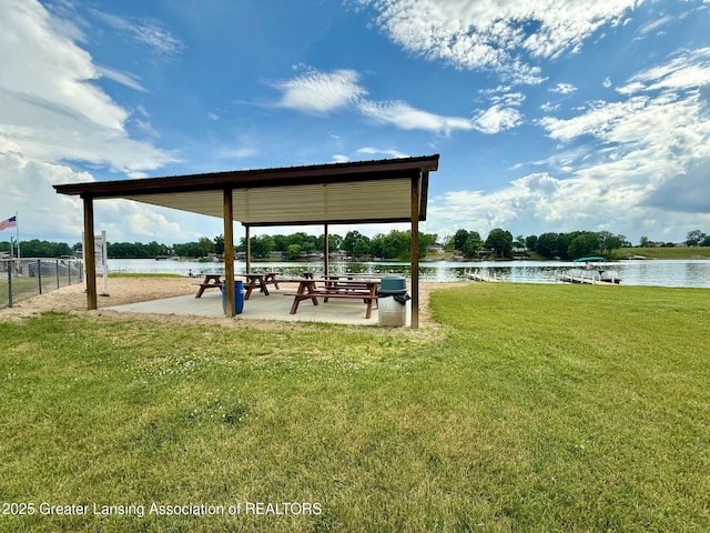10993 Lakeside Dr, Perrinton, MI 48871 - view of property's community featuring a water view