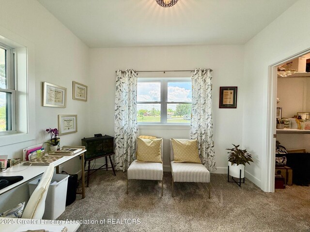 10993 Lakeside Dr, Perrinton, MI 48871 - living area featuring carpet