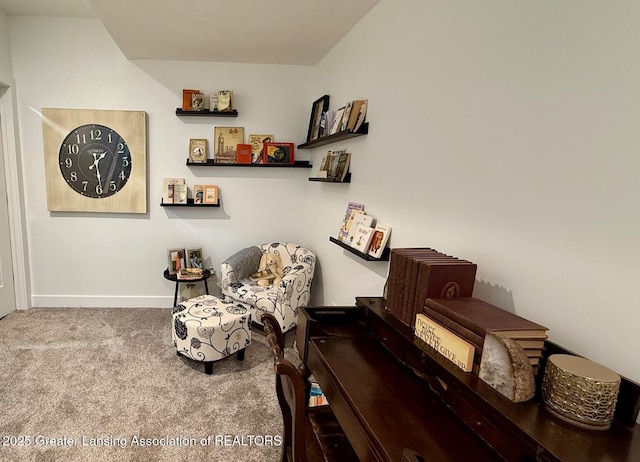 10993 Lakeside Dr, Perrinton, MI 48871 - sitting room with carpet floors and baseboards
