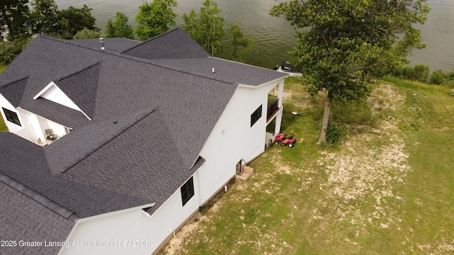 10993 Lakeside Dr, Perrinton, MI 48871 - aerial view of property and surrounding area featuring a large body of water