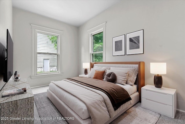 916 Wildwood Ave, Jackson, MI 49202 - bedroom with light colored carpet and multiple windows