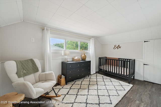 409 E Higham St, Saint Johns, MI 48879 - bedroom with vaulted ceiling and wood finished floors