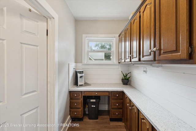 409 E Higham St, Saint Johns, MI 48879 - unfurnished office with dark wood finished floors