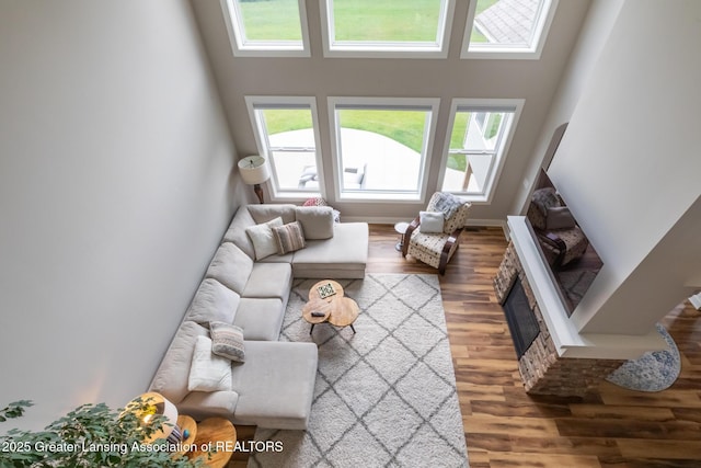 9655 Tobermory Dr, Haslett, MI 48840 - living room with wood finished floors