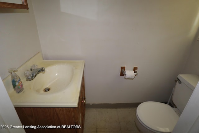 3700-3702 Malibu Dr, Lansing, MI 48911 - half bath featuring vanity and toilet
