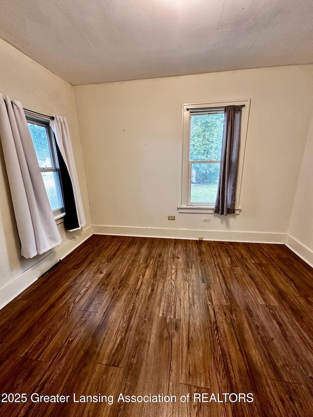 1115 Rose Ave, Big Rapids, MI 49307 - spare room with wood finished floors and plenty of natural light